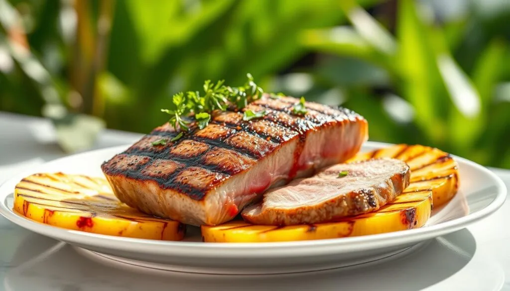 grilled tuna with pineapple grilled tuna with pineapple
