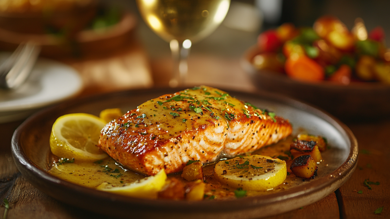 Garlic Lemon Salmon