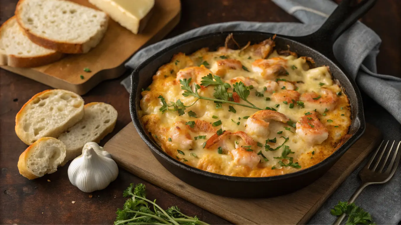 Seafood mac and cheese